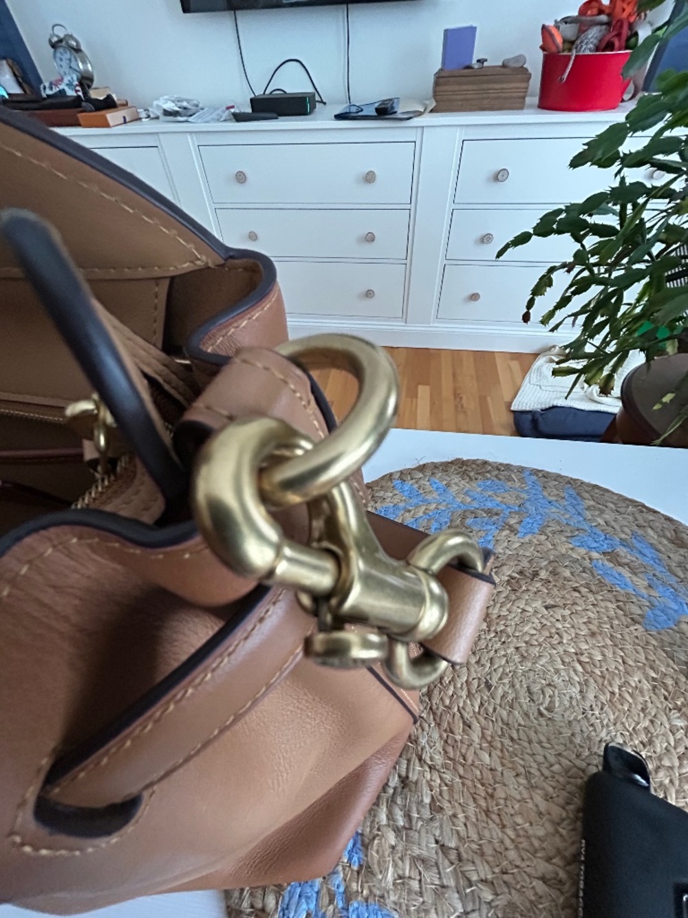 Coach Soft Empire 40 Carryall Leather Tote - Picture 16 of 16